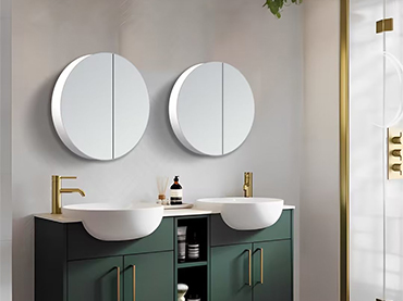 Round Mirror with Storage: Balancing Style and Functionality