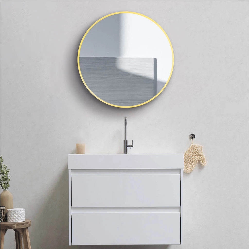 brass bathroom mirror rectangle
