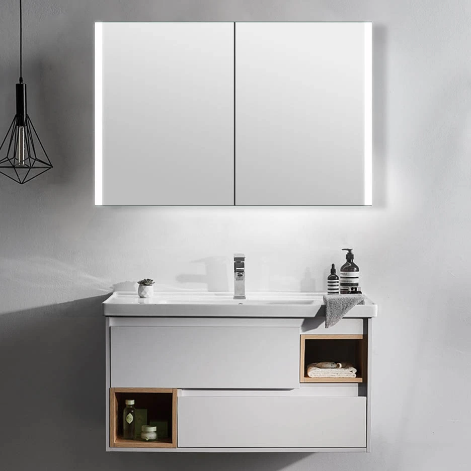 LAMC007 LED Bathroom Mirror Cabinet With Demister