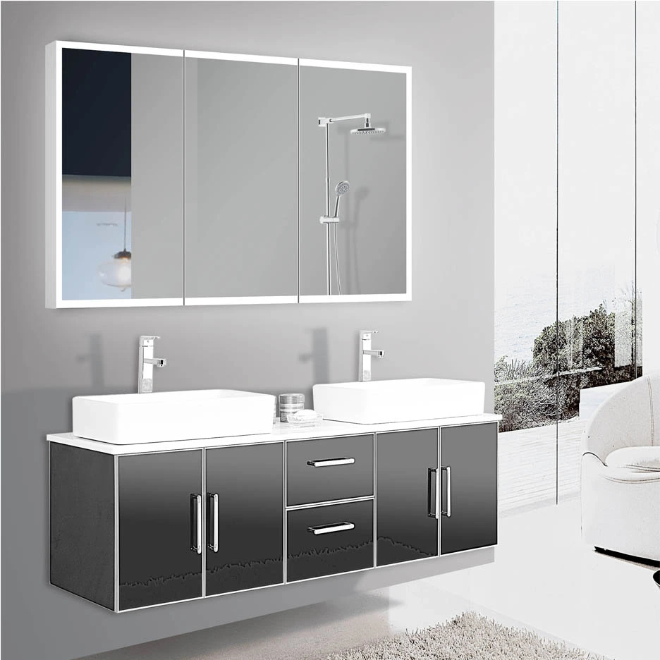LAMC019 Bathroom Mirror Cabinet With Demister And Lights