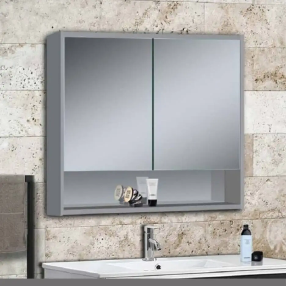 LAMC-091 Non-light Grey Medicine Cabinet Mirror
