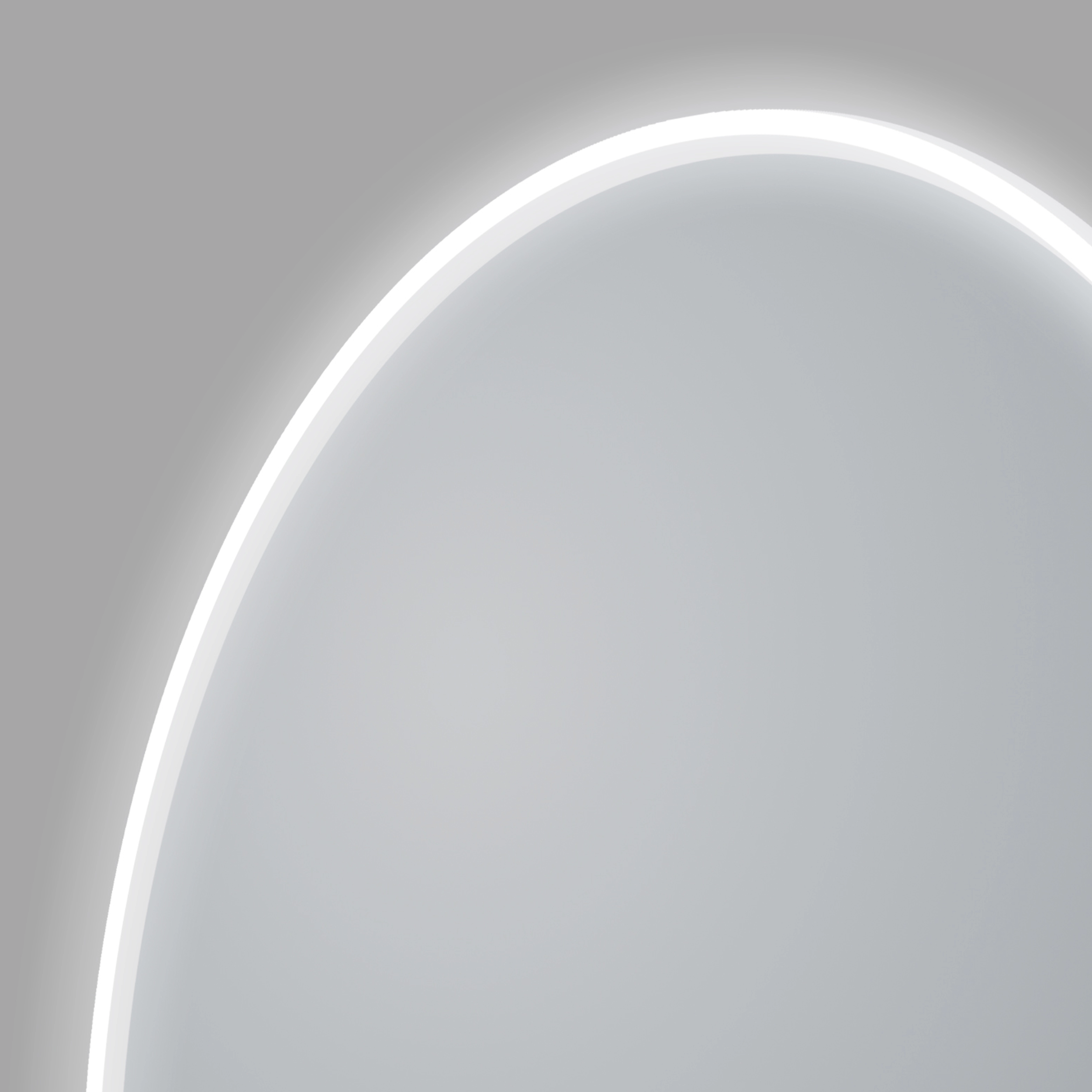 led bathroom mirror oval