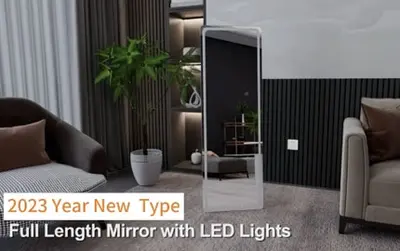 Full Length Mirror with LED Lights