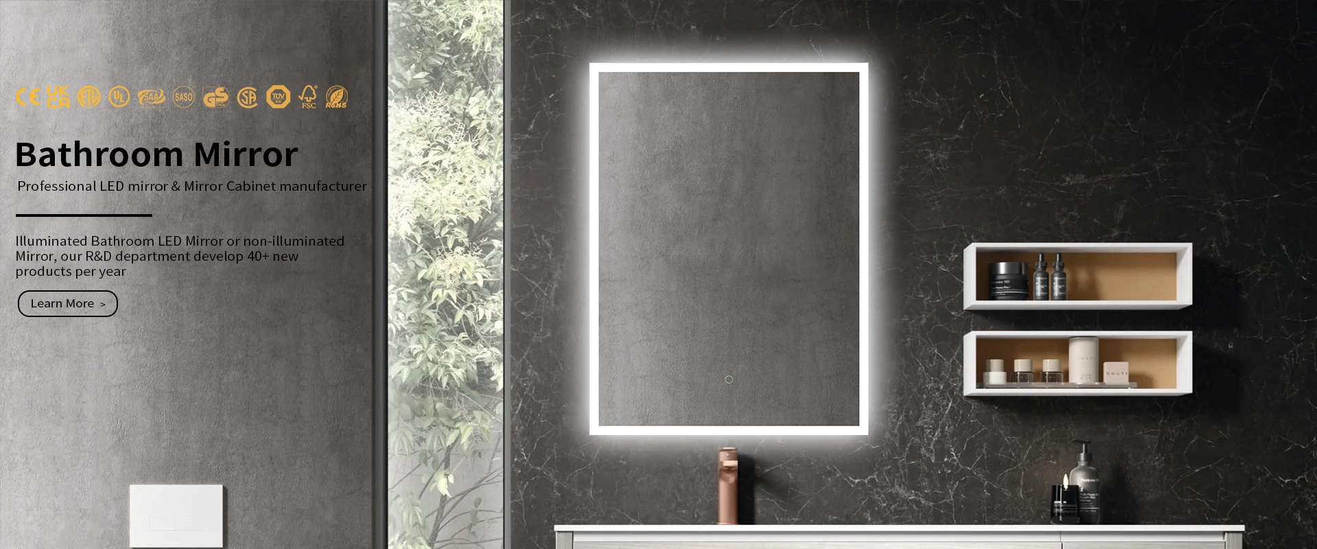 Elegant LED Mirror