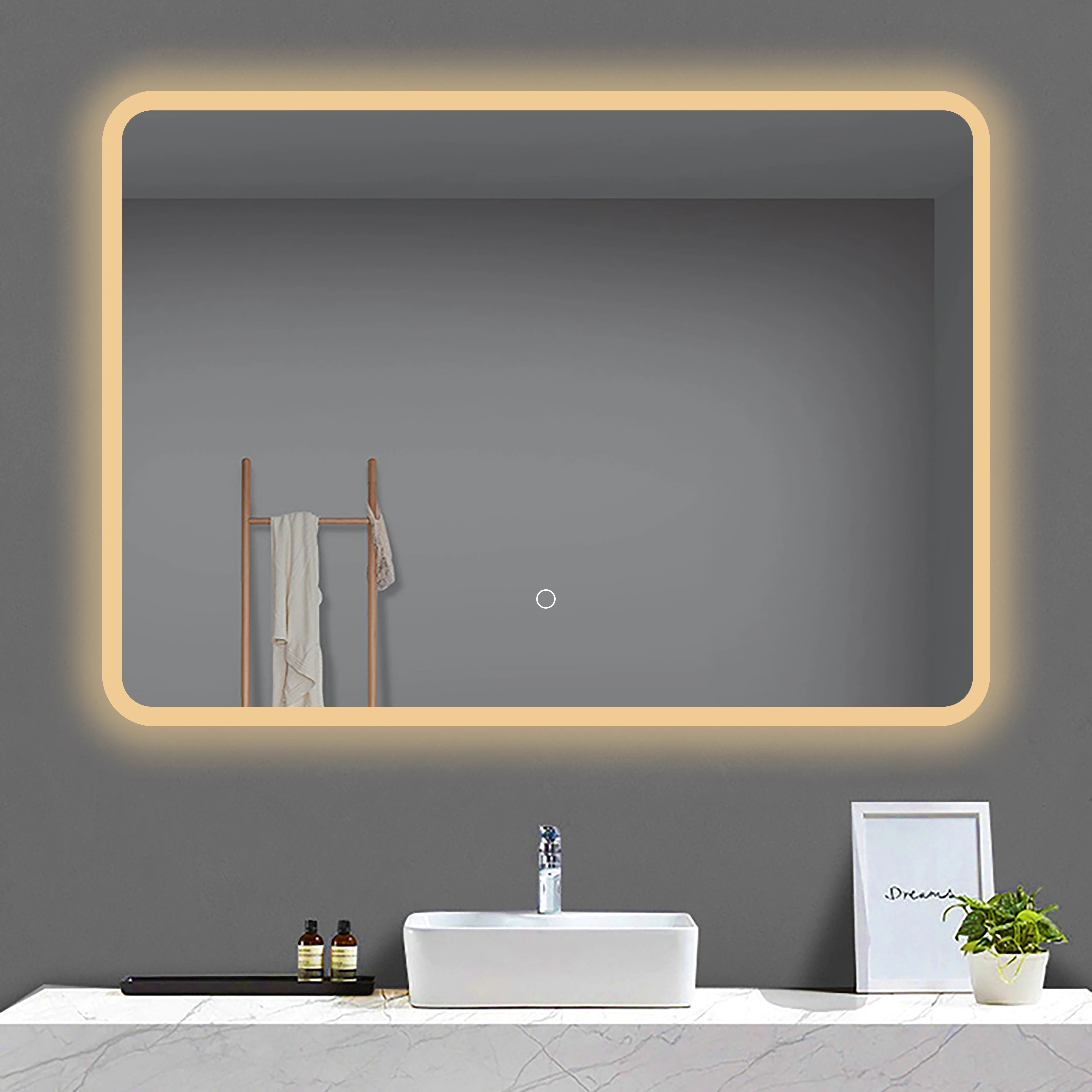 large square mirror for bathroom