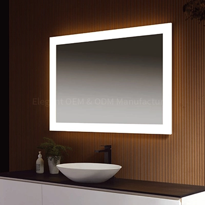 LAM017 Acrylic Bathroom Wall Mirror With Lights