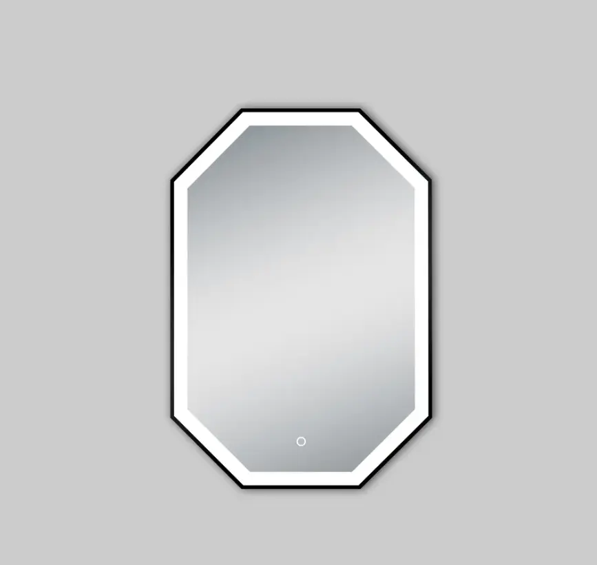 LAM027 Bathroom Led Framed black Mirror