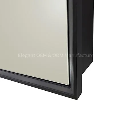 lamc 958 Light Black Mirror Cabinet