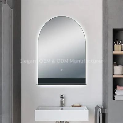 lam 963 bathroom lighting mirror with shelf