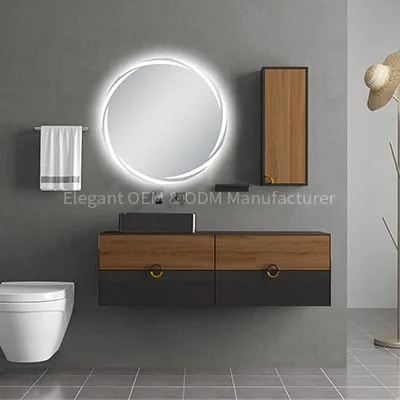 lam 965 light up round bathroom mirror