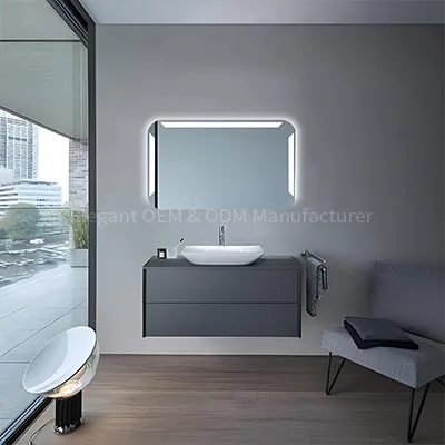 lam 967 small rectangle bathroom mirror