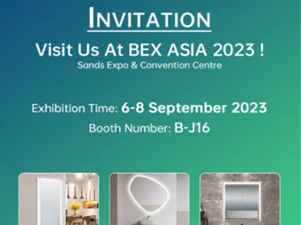 Elegant LED Mirror BEX ASIA FAIR 2023 Invitation!