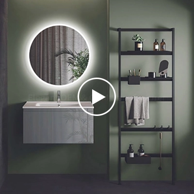 LAM012 Circle Bathroom Mirror With Light video