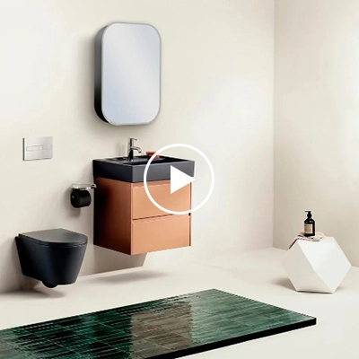 LAMC-929 Non-Illuminated Black Bathroom Medicine Cabinet With Mirror video