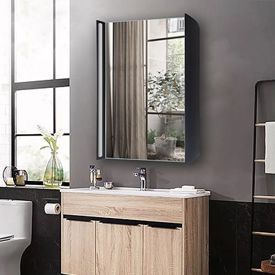 LAMC013 Backlit Bathroom Cabinets With Mirrors And Lights