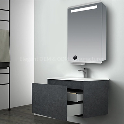 LAMC-805 Bathroom LED Mirror Cabinet With Bottom Opened Shelf