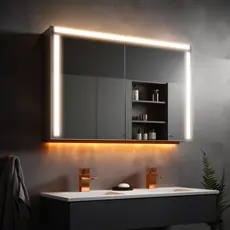 led illuminated mirror cabinet